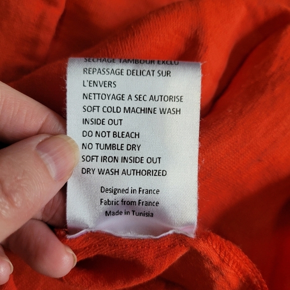 Sessun orange sleeveless midi dress size medium - Picture 11 of 11